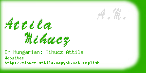 attila mihucz business card